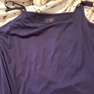 Terra and Sky navy tank top